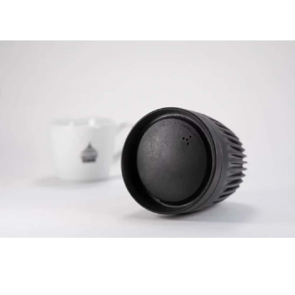 HuskeeCups - Lock 4-pack - Tillverkad av restprodukter från kaffebönan - Kolfärgad - 4