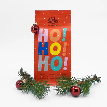 Lykke Kaffegårdar - Ho Ho Ho - Julkaffe 2026 - Mörkrostade hela kaffebönor - 250g