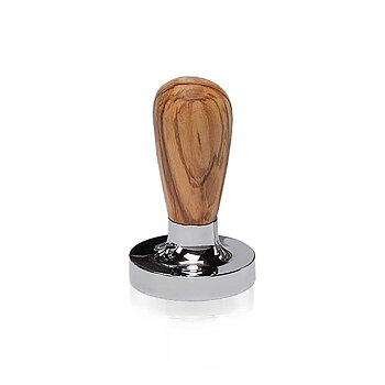 ECM - Tamper med handtag i olivträ - Flat - 58mm