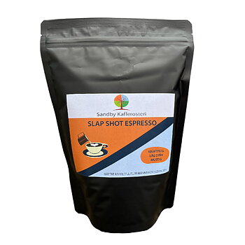 Sandby Kafferosteri - Slap Shot Espresso - Mörkrostade kaffebönor - 500g