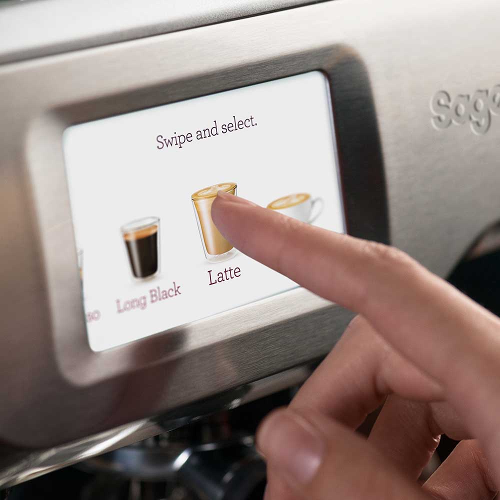 Sage - The Barista Touch - Pekskärm - Inbyggd mjölkskummare och kvarn - Espressomaskin - 4