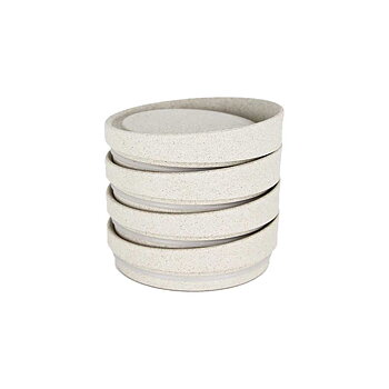 HuskeeCups - Lock 4-pack - Tillverkad av restprodukter från kaffebönan - Naturfärgad