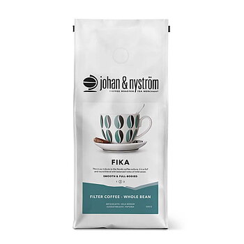 Johan & Nyström - Fika - Mellanrostade hela kaffebönor - 500g