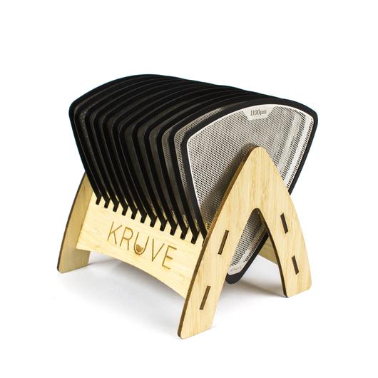 The KRUVE Sifter Six 6 silar för att ta bort fines och boulders