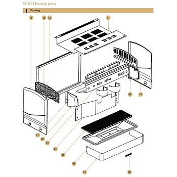 Reservdelar - Expobar - G10 2GR, G10 Mini 2GR, G10 Mini 1GR - Housing parts