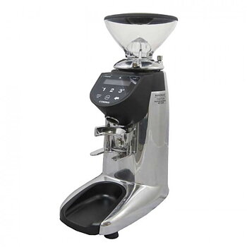 Compak - E5 Essential On Demand - Polished Aluminum - Mycket snabb och snygg on demand-kvarn för café och restaurang