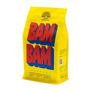 Lykke kaffegårdar - BAM BAM - Mörkrostade hela espressobönor - 10x500g