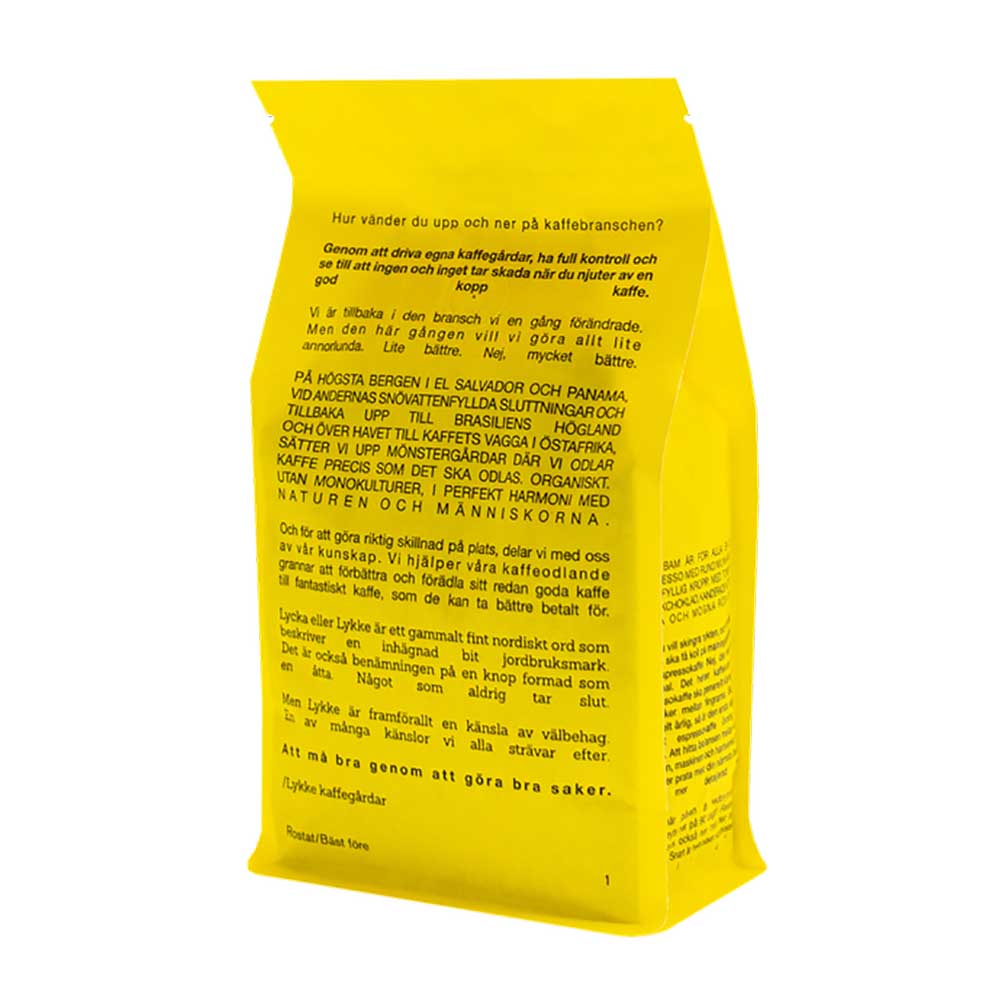Lykke kaffegårdar - BAM BAM - Mörkrostade hela espressobönor - 10x500g - 2