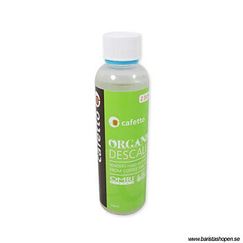 Cafetto Evo Organic Liquid Descaler - Ekologisk avkalkning av kaffebryggare, tekokare och espressomaskiner - 250 ml