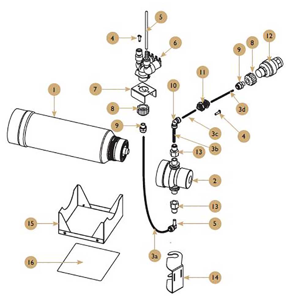 Reservdelar - CQube Evo MF13 - Vattenfilterssystem