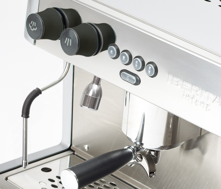 Iberital - Intenz 2-grupp Take Away - Snygg espressomaskin med smart och ergonomisk design - 3