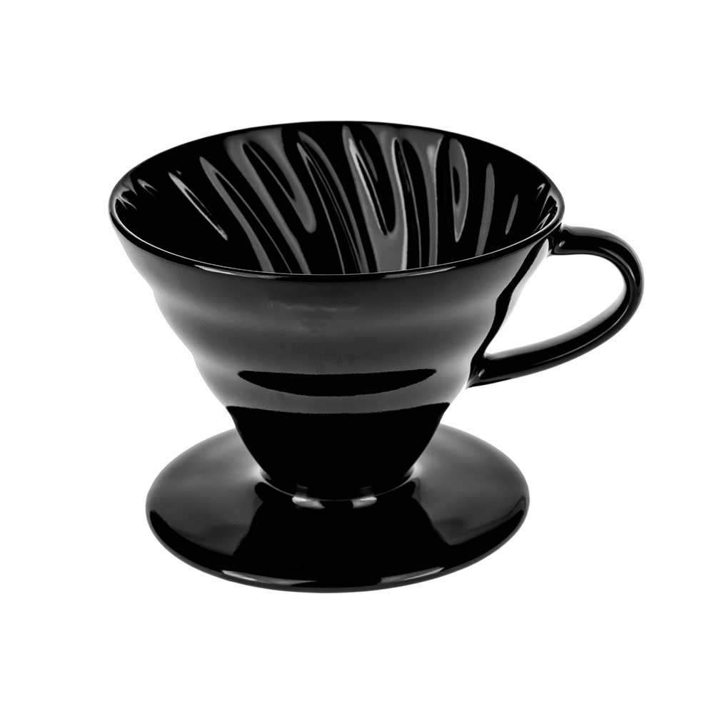Hario - V60 02 - PorslinsFilter Svart - Tetsu Kasuya - 2-kopp - 2