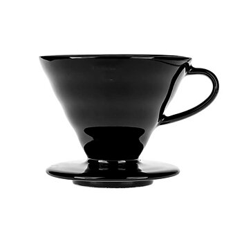 Hario - V60 02 - PorslinsFilter Svart - Tetsu Kasuya - 2-kopp