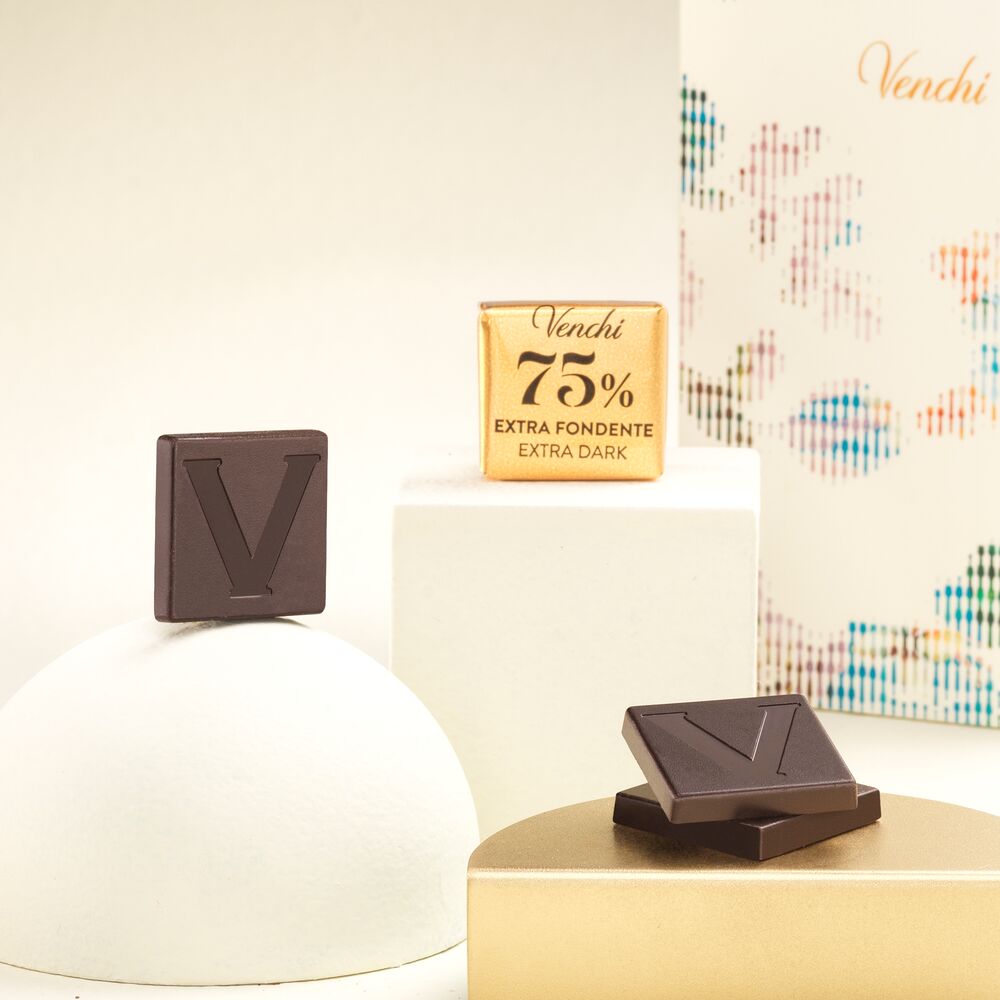 Venchi - Napoletans 75% - Småbitar choklad till espresso - 10x3g - 3