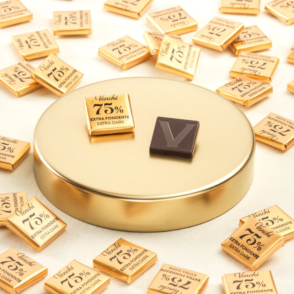 Venchi - Napoletans 75% - Småbitar choklad till espresso - 10x3g - 2