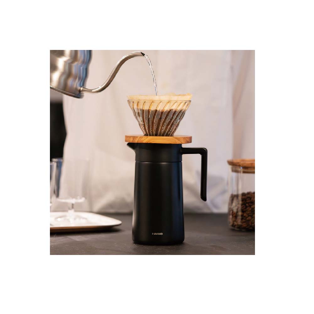 Hario - Thermal Server with Ceramic Coating Black - 600ml - 2