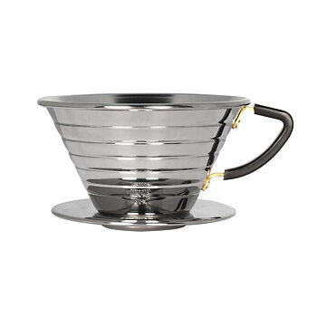 Kalita - Stainless Wave Dripper 185 - Filterhållare i rostfritt stål