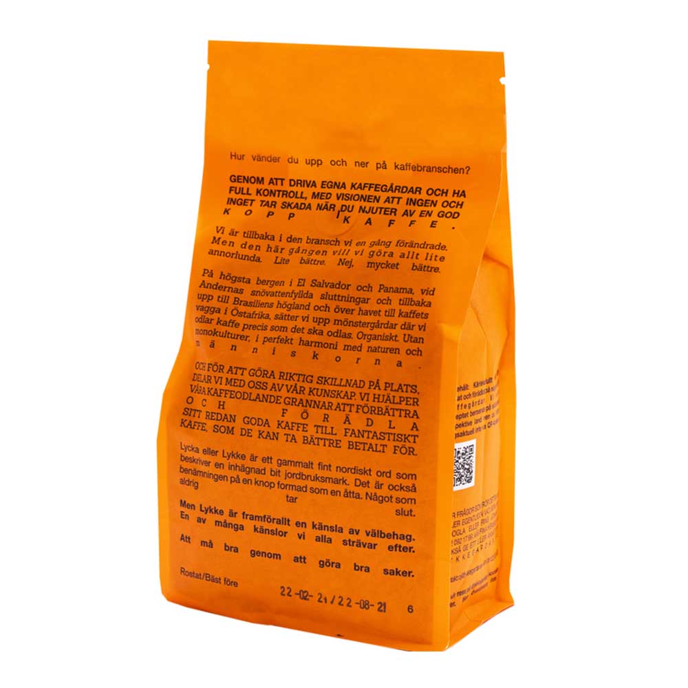 Lykke kaffegårdar - DARKNESS - Mörkrostade hela kaffebönor - 500g - 2