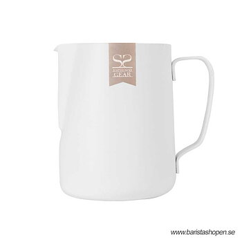 Espresso Gear - Pitcher White - Non Stick Pitcher för att skumma mjölk till cappuccino och latte - 350ml