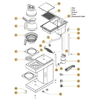 Coffe Queen - Reservdelar till Original Line - M1 och M2 OBS ej till TK-serien