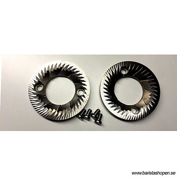 Compak - 100mm malskivor till R100 butikskvarn - Heavy duty flat burr set