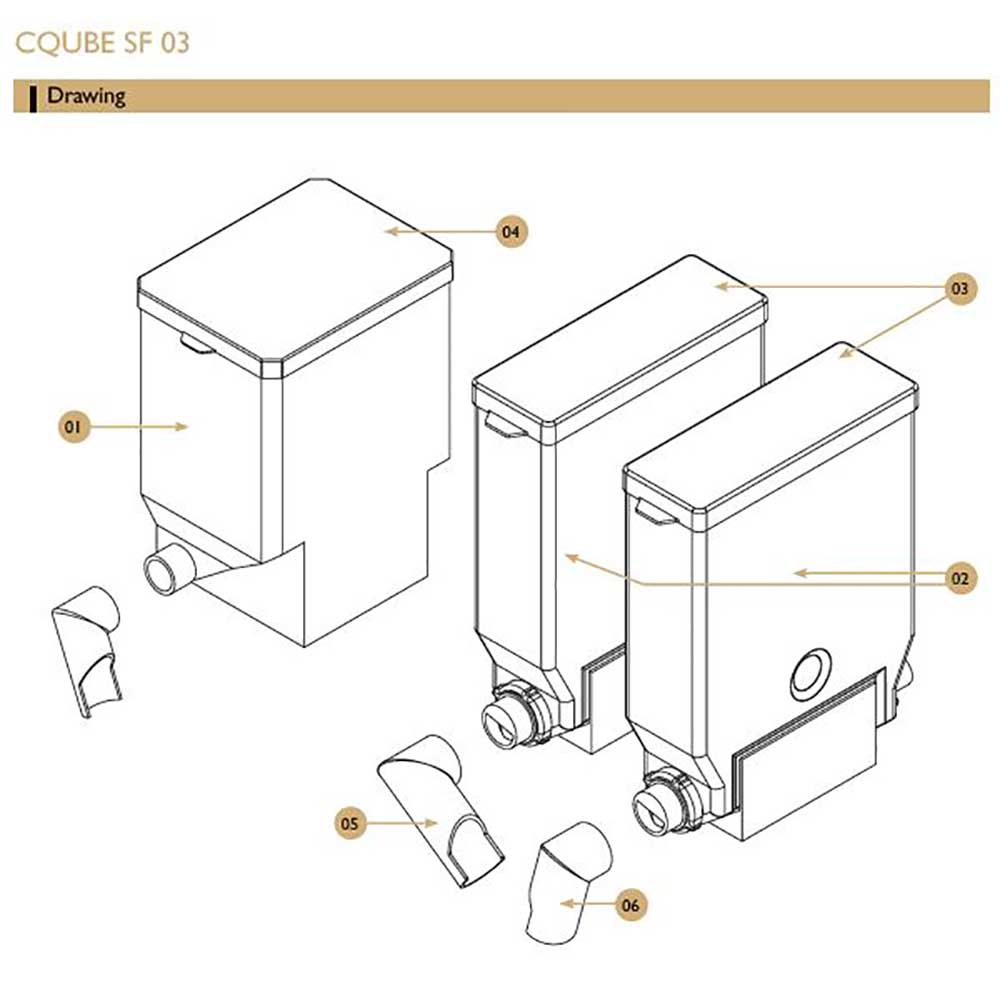 Reservdelar - CQube SF03 - Canister setup