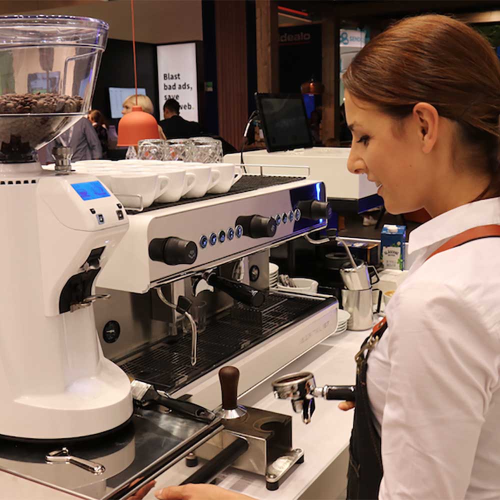 Iberital - IB7 - Espressomaskin - 2 gruppsmodell - Vit - 3