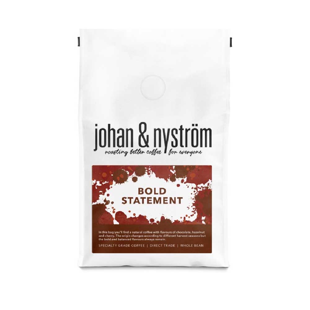 Johan & Nyström - Bold Statement - Mellanrostade kaffebönor - 6kg - Ny storlek - 6x1kg