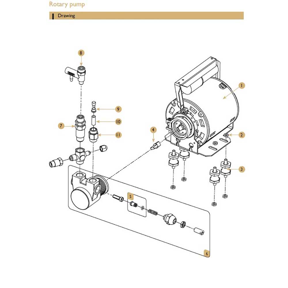 Reservdelar - Expobar Carat Eco 2gr - Rotationspump