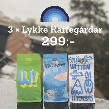 Lykke Kaffegårdar - 3 x 250g - Snövatten, Big Monday & Oj!
