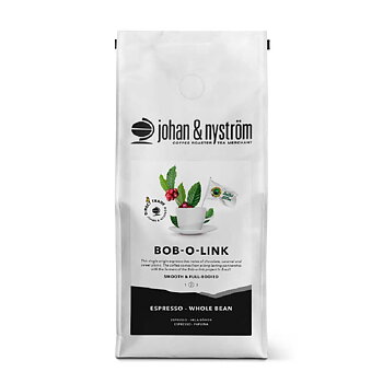 Johan & Nyström - Bob-O-Link - Limited edition - Mörkrostade hela kaffebönor - 500g