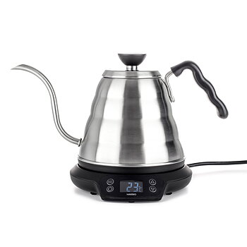 Hario - V60 Electric Power Kettle Buono with Variable Temperature - 0,8L - Elektrisk Vattenkokare med temperaturreglering - Gooseneck för pour-over