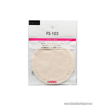 Hario - 5 stycken extra tygfilter till Hario Syphon Brewer