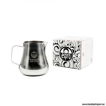 Espro - Toroid 2 - Mjölkskumningskanna i rostfritt stål för perfekt mikroskum till latte art - 350ml