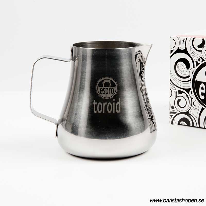 Espro - Toroid 2 - Mjölkskumningskanna i rostfritt stål för perfekt mikroskum till latte art - 350ml - 4