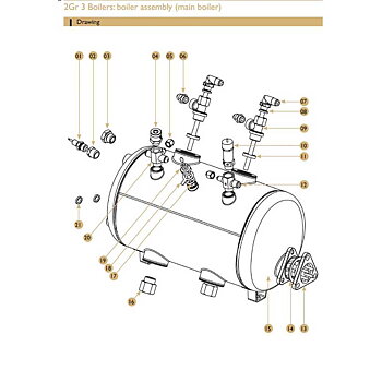 Reservdelar - Expobar Carat Eco - 2GR 3 Boilers - Main boiler