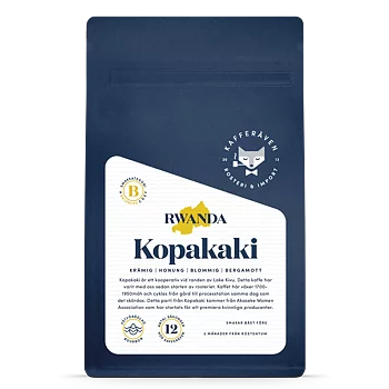Kafferäven - Kopakaki - Rwanda - Ljusrostade hela kaffebönor - 250g