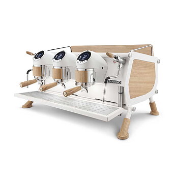 Sanremo - Café Racer - White & Wood - Slim - Espressomaskin