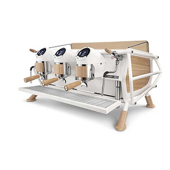 Sanremo - Café Racer - White & Wood  - Espressomaskin