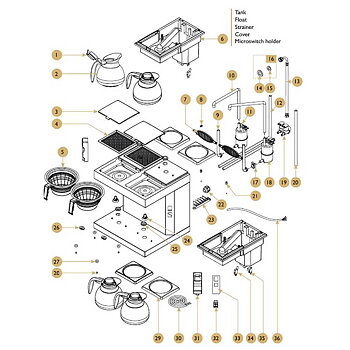 Coffe Queen - Reservdelar till Original Line - DA-4 OBS ej till TK-serien