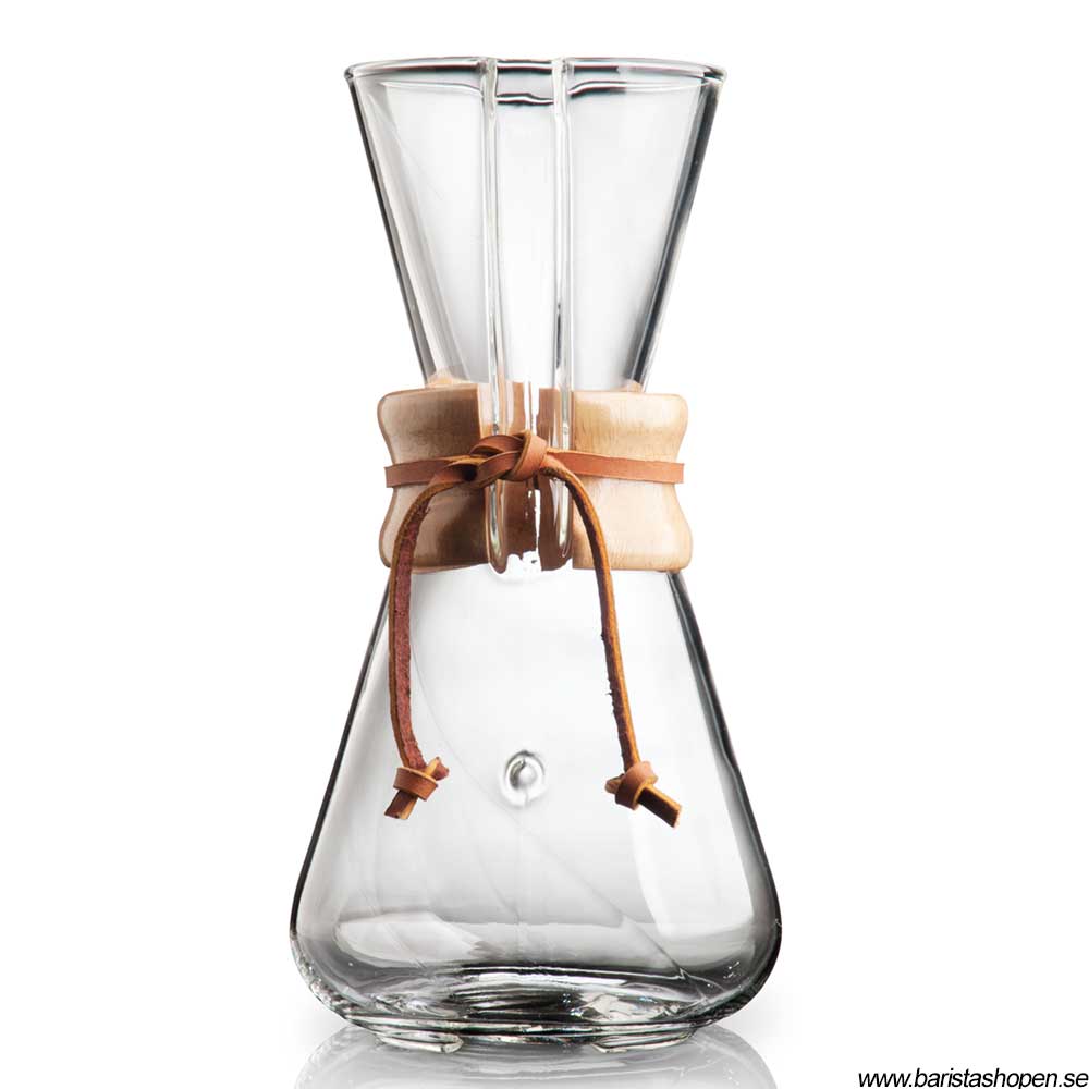 Chemex Classic - 3 koppars kaffebryggare med trähandtag - 2