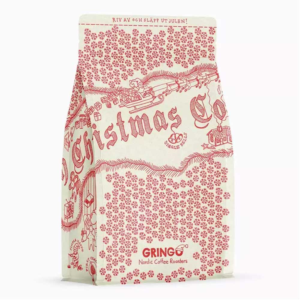 Gringo Nordic - Swedish Christmas Coffee 2026 - Mellanmörkrostade hela kaffebönor - 250g