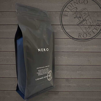 Lidingö Rosteri - Nero - Brygg & Espresso -  Arabica, Caturra, Bourbon m fl - Ekologiska (SE-EKO-01) mellanmörkrostade kaffebönor - 1000g