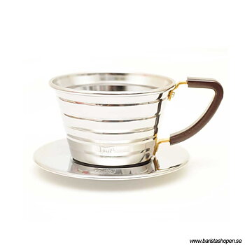 Kalita - Stainless Wave Dripper 155 - Filterhållare i rostfritt stål
