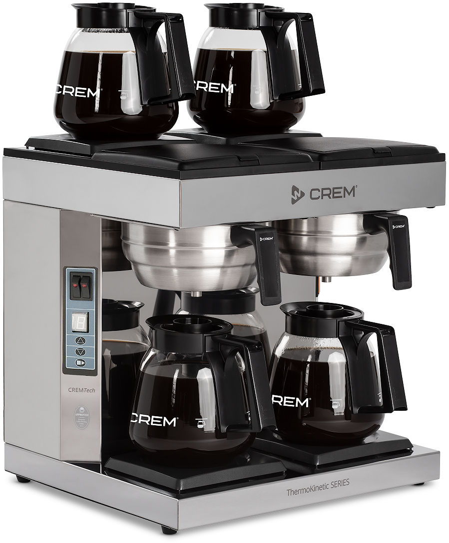 Crem - DA4 Thermokinetic - Klassisk kaffebryggare med fyra värmeplattor - Automatisk vattenpåfyllning - 2
