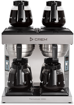 Crem - DA4 Thermokinetic - Klassisk kaffebryggare med fyra värmeplattor - Automatisk vattenpåfyllning