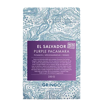 Gringo Nordic - Purple Pacamara - El Salvador - Mellanrostade hela kaffebönor - 250g