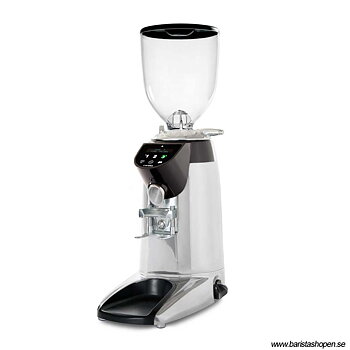 Compak - E10 Essential Conic OD Polished Aluminium - Mycket snabb on demand-kvarn för café och restaurang