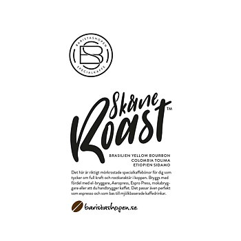 Baristashopen - Skåne Roast™ - Kraftfulla och mörkrostade kaffebönor - 1000g 