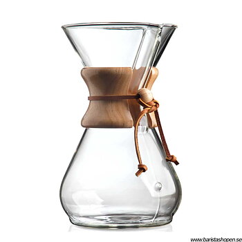 Chemex Classic - 8 koppars kaffebryggare med trähandtag